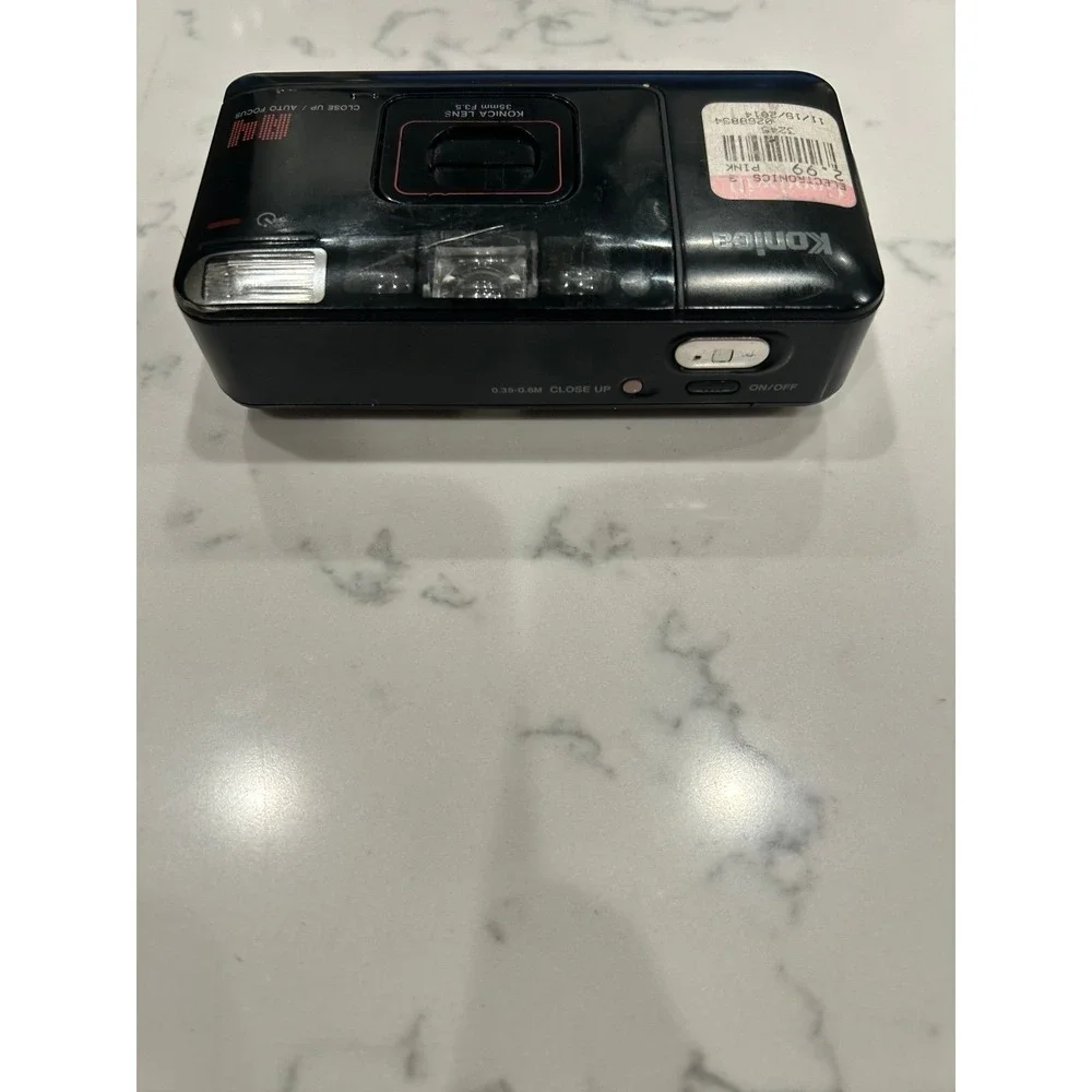 Konica‎ Big Mini A4 AF 35mm Point & Shoot Film Camera Black Compact FOR PARTS